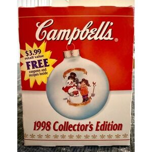Campbell's Soup Ornament 1998 Collector's Edition Good Vintage Campbell Kids Box